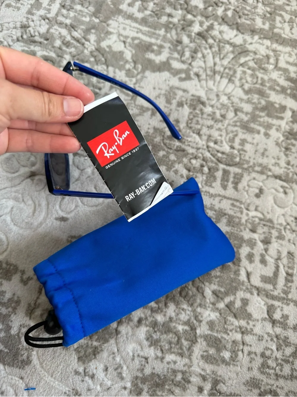 Ray-Ban Kid's Navy Blue Square Sunglasses